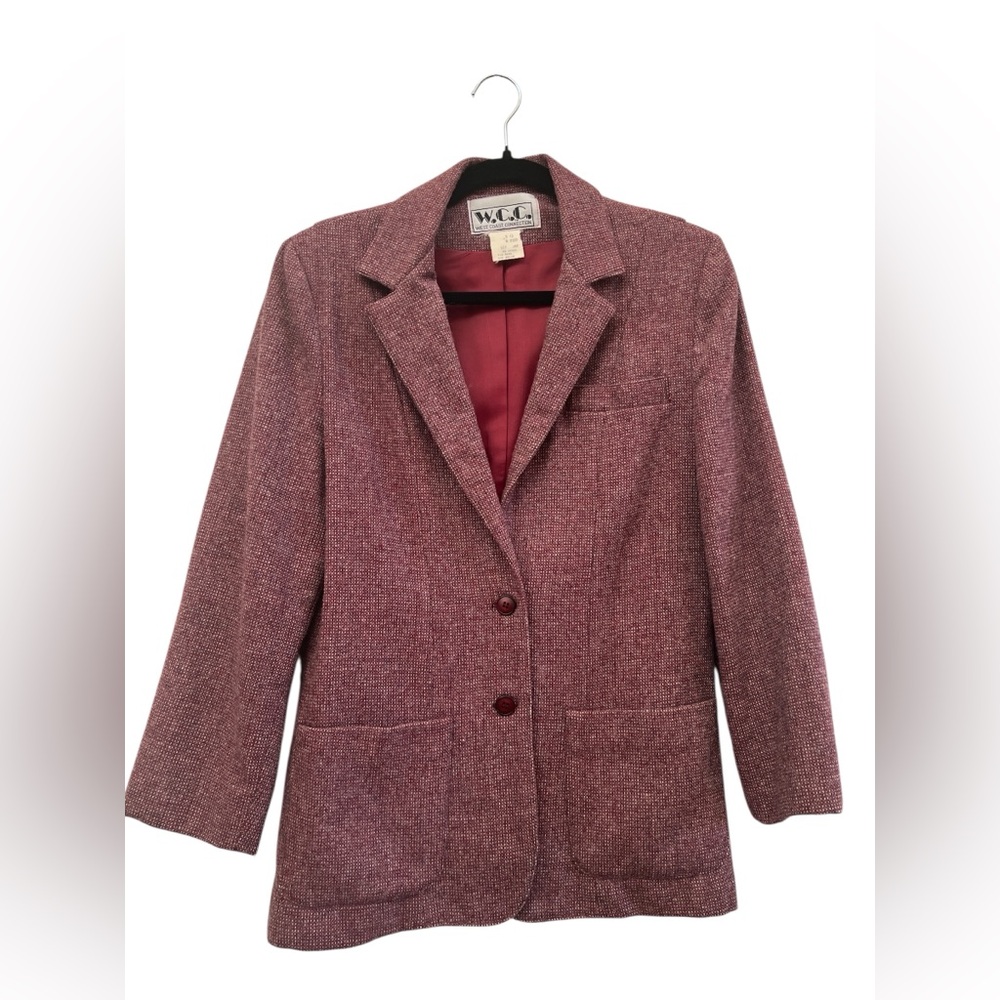 Vintage W.C.C. West Coast Connection Wool Blend Tailored Blazer